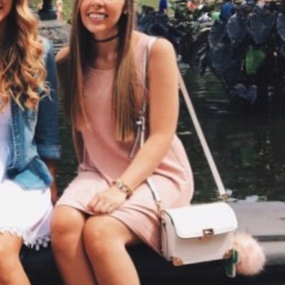 Full Tilt Blush Pink Suede Shift Dress (NWT)